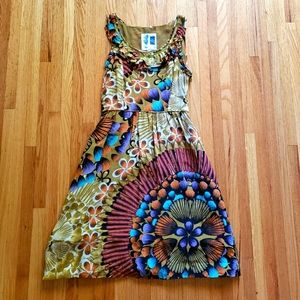 Silk Sleeveless Ruffle Dress Edme & Esyllte